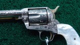 BEAUTIFUL CUSTOM ENGRAVED COLT SAA NICKEL PLATED & GOLD IN CALIBER 45 COLT - 8 of 16