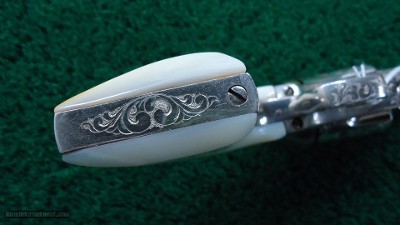 BEAUTIFUL CUSTOM ENGRAVED COLT SAA NICKEL PLATED & GOLD IN CALIBER 45 COLT - Image 16 of 16