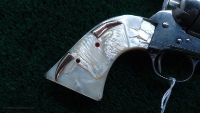 NICKEL COLT 1ST GEN SAA REVOLVER IN CALIBER 357 MAGNUM - Image 5 of 11
