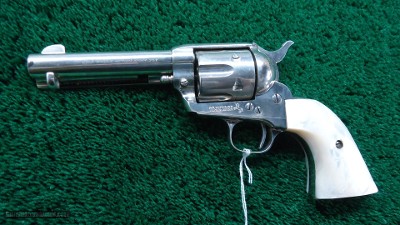 NICKEL COLT 1ST GEN SAA REVOLVER IN CALIBER 357 MAGNUM - Image 2 of 11