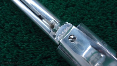 NICKEL COLT 1ST GEN SAA REVOLVER IN CALIBER 357 MAGNUM - Image 10 of 11