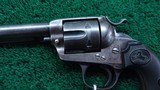 COLT BISLEY MODEL FRONTIER SIX SHOOTER REVOLVER IN 44 WCF CALIBER - 8 of 12