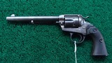 COLT BISLEY MODEL FRONTIER SIX SHOOTER REVOLVER IN 44 WCF CALIBER - 2 of 12