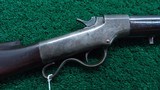 SPORTERIZED BROWN MFG. CO. BALLARD MILITARY RIFLE CHAMBERED IN 44 RF WITH RARE *DUAL IGNITION