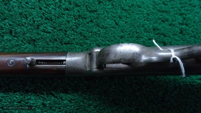 SPORTERIZED BROWN MFG. CO. BALLARD MILITARY RIFLE CHAMBERED IN 44 RF WITH RARE *DUAL IGNITION - Image 12 of 22
