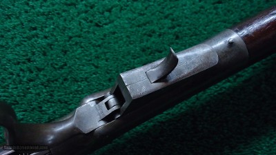 SPORTERIZED BROWN MFG. CO. BALLARD MILITARY RIFLE CHAMBERED IN 44 RF WITH RARE *DUAL IGNITION - Image 10 of 22