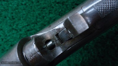 SPORTERIZED BROWN MFG. CO. BALLARD MILITARY RIFLE CHAMBERED IN 44 RF WITH RARE *DUAL IGNITION - Image 15 of 22