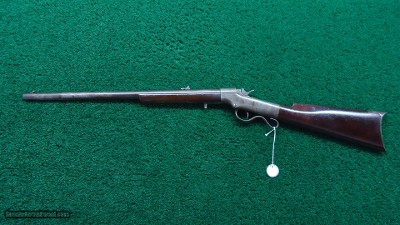 SPORTERIZED BROWN MFG. CO. BALLARD MILITARY RIFLE CHAMBERED IN 44 RF WITH RARE *DUAL IGNITION - Image 21 of 22
