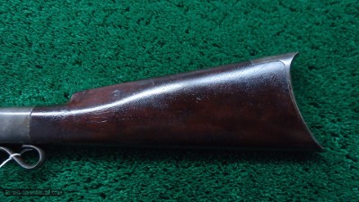 SPORTERIZED BROWN MFG. CO. BALLARD MILITARY RIFLE CHAMBERED IN 44 RF WITH RARE *DUAL IGNITION - Image 18 of 22