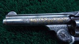 ENGRAVED AND INLAID S&W SINGLE ACTION REVOLVER IN CALIBER 32 IN A KIDDER MARKED CASE - 11 of 19