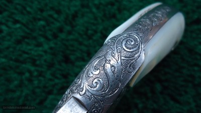 ENGRAVED AND INLAID S&W SINGLE ACTION REVOLVER IN CALIBER 32 IN A KIDDER MARKED CASE - Image 12 of 19