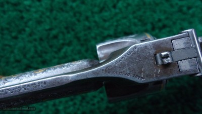 ENGRAVED AND INLAID S&W SINGLE ACTION REVOLVER IN CALIBER 32 IN A KIDDER MARKED CASE - Image 13 of 19