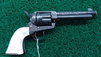 WILLIAM MCGRAW ENGRAVED COLT 1ST GEN SINGLE ACTION ARMY