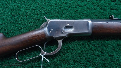 ANTIQUE WINCHESTER MODEL 1892 RIFLE IN 38 WCF