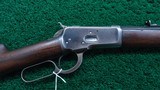ANTIQUE WINCHESTER MODEL 1892 RIFLE IN 38 WCF