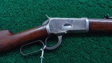 ANTIQUE WINCHESTER MODEL 1892 RIFLE IN 38 WCF CALIBER