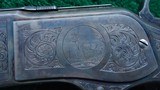 BEAUTIFUL WINCHESTER MODEL 1873 DELUXE FACTORY ENGRAVED RIFLE IN 44 WCF CALIBER - 8 of 25