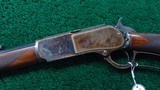 ABSOLUTELY OUTSTANDING DELUXE WINCHESTER MODEL 1876 CASE COLORED RIFLE - 2 of 23