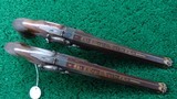 BEAUTIFUL MATCHED PAIR OF LEPAGE PERCUSSION TARGET PISTOLS IN CALIBER 52 - 3 of 20