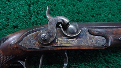 BEAUTIFUL MATCHED PAIR OF LEPAGE PERCUSSION TARGET PISTOLS IN CALIBER 52 - Image 7 of 20