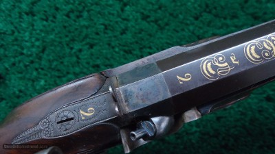 BEAUTIFUL MATCHED PAIR OF LEPAGE PERCUSSION TARGET PISTOLS IN CALIBER 52 - Image 17 of 20