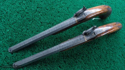 PAIR OF F. BAUERNFEIND PERCUSSION TARGET PISTOLS - Image 4 of 22