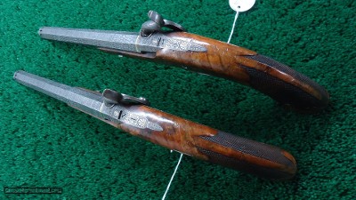PAIR OF F. BAUERNFEIND PERCUSSION TARGET PISTOLS - Image 5 of 22