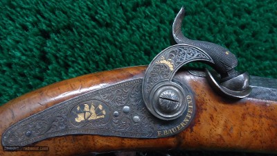 PAIR OF F. BAUERNFEIND PERCUSSION TARGET PISTOLS - Image 6 of 22