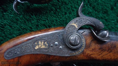 PAIR OF F. BAUERNFEIND PERCUSSION TARGET PISTOLS - Image 7 of 22