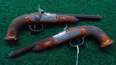 PAIR OF PERCUSSION TARGET PISTOLS - Image 5 of 17