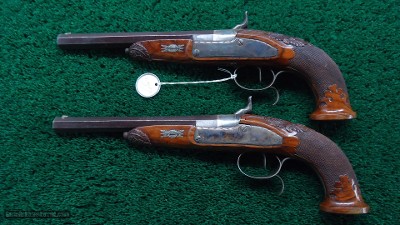 PAIR OF PERCUSSION TARGET PISTOLS - Image 2 of 17