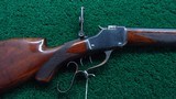 WINCHESTER 1885 DELUXE HIGH WALL SCHUETZEN RIFLE IN CALIBER 22 SHORT - 1 of 25