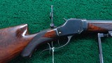 WINCHESTER MODEL 1885 TAKEDOWN SCHUETZEN RIFLE IN CALIBER 32-40 - 1 of 24