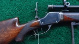 WINCHESTER MODEL 1885 TAKE DOWN SCHUETZEN RIFLE IN CALIBER 22 LR - 1 of 25