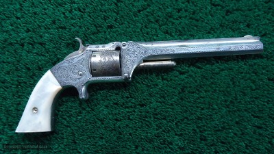 BEAUTIFULLY CASED AND ENGRAVED SMITH & WESSON No.2 ARMY - Image 2 of 16