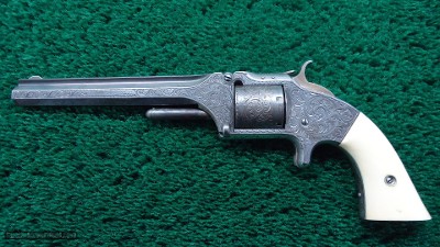 CASED NIMSCHKE ENGRAVED PRESENTATION S&W NUMBER 2 ARMY REVOLVER - Image 3 of 20