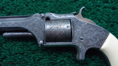 CASED NIMSCHKE ENGRAVED PRESENTATION S&W NUMBER 2 ARMY REVOLVER - Image 9 of 20
