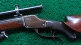 WINCHESTER HEAVY BARREL 1885 HIGH WALL SCHUETZEN RIFLE IN CALIBER 38-55 - 2 of 23