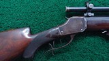 WINCHESTER HEAVY BARREL 1885 HIGH WALL SCHUETZEN RIFLE IN CALIBER 38-55 - 1 of 23