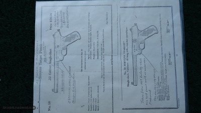 SAVAGE-STEVENS PROTOTYPE PISTOL FROM THE BAILEY BROWER COLLECTION - Image 12 of 15