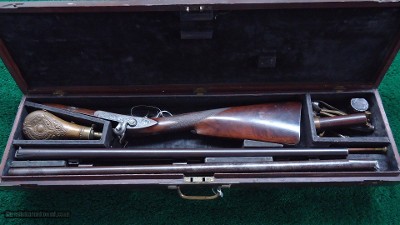 VERY FINE CASED PERCUSSION 2-BARREL SET BY MORGAN JAMES UTICA NEW YORK - Image 24 of 25