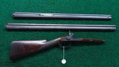 VERY FINE CASED PERCUSSION 2-BARREL SET BY MORGAN JAMES UTICA NEW YORK