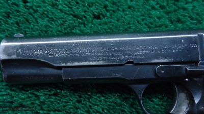 ARGENTINE MODEL BALLESTER-MOLINA SEMI-AUTO PISTOL IN 45 ACP - Image 8 of 13