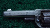 ENGRAVED ETCHED PANEL COLT NEW LINE SPUR TRIGGER CALIBER 22 REVOLVER - 11 of 14