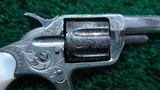 ENGRAVED ETCHED PANEL COLT NEW LINE SPUR TRIGGER CALIBER 22 REVOLVER - 6 of 14