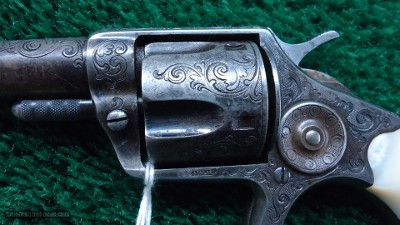 ENGRAVED ETCHED PANEL COLT NEW LINE REVOLVER IN CALIBER 41 RF - Image 8 of 16
