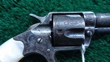 ENGRAVED ETCHED PANEL COLT NEW LINE REVOLVER IN CALIBER 41 RF - 6 of 16