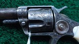 ENGRAVED ETCHED PANEL COLT NEW LINE REVOLVER IN CALIBER 41 RF - 8 of 16