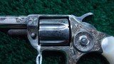 ENGRAVED COLT ETCHED PANEL NEW LINE SPUR TRIGGER 22 CALIBER REVOLVER - 8 of 14