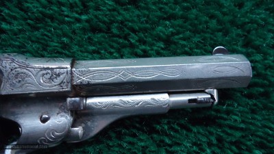 ENGRAVED REMINGTON NEW MODEL POCKET SPUR TRIGGER REVOLVER IN CALIBER 32 RF - Image 9 of 13